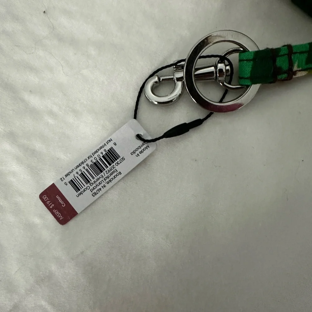 NWT Vera Bradley Evening Garden Lanyard - Picture 2 of 4